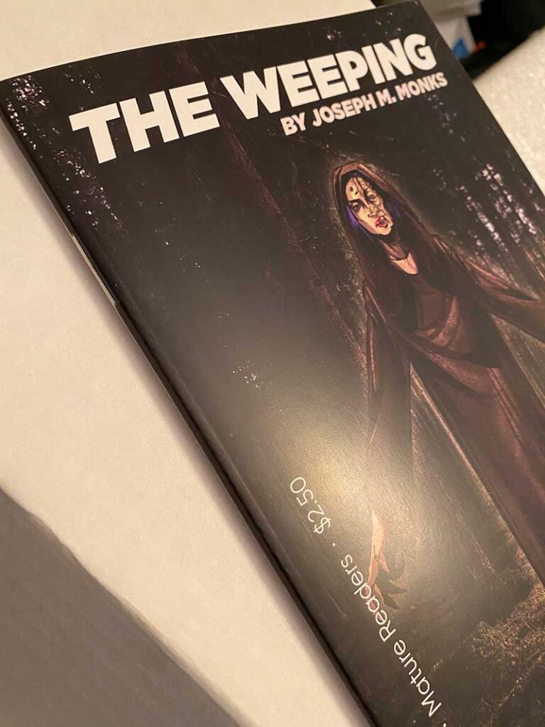 Cover to The Weeping, by Joseph M. Monks