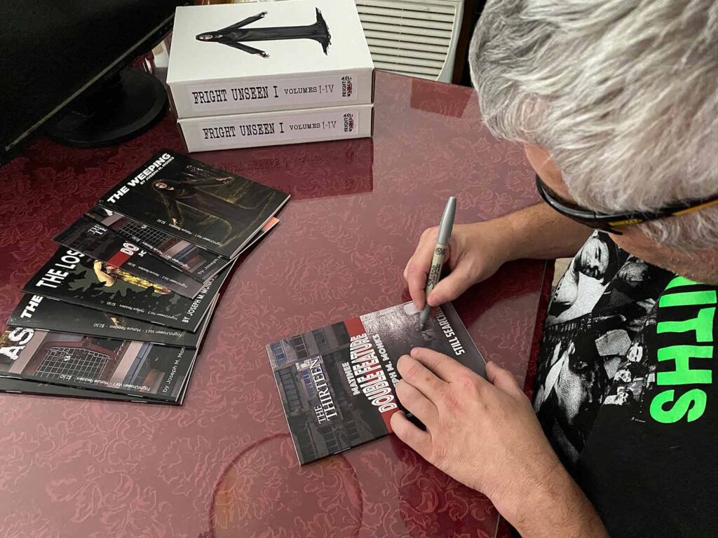 Joe signing Double Feature